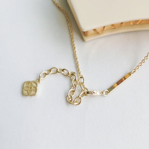 Kendra Scott Elisa Gold Iridescent Drusy Necklace - Picture 4 of 4